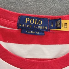 Polo Ralph Lauren T-Shirt Lot of 2 Waldo Stripe Pastel Block -Flaw – Men’s L