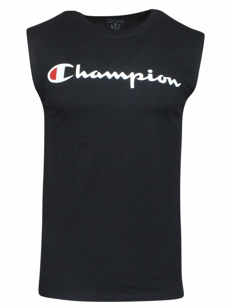 Champion Classic Jersey Muscle T-Shirt Men’s Script Logo Tank Top