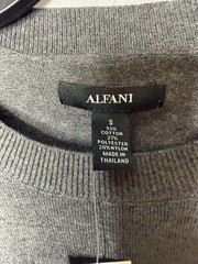 NWT Alfani Mens Charcoal Heather Gray Knitted Short-Sleeve Crewneck T-Shirt S