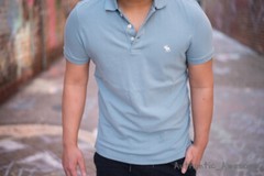 NWT Abercrombie & Fitch By Hollister Men’s Polo T-Shirt Logo Tee Sz XS S M L XL