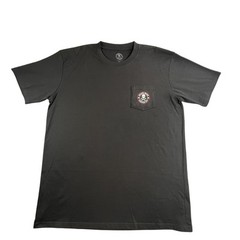 Death Wish Coffee Shirt Mens XL Black Hearts Skull Crossbones Pocket Caffeine