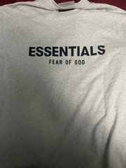 Essentials Fear of God Men’s “Light Oatmeal” T-Shirt Cotton Blend Size Small