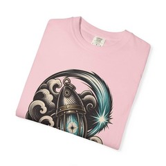 Blackwork Comet Fishing Lure Lantern T-Shirt Graphic