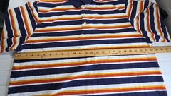 Vtg Finish Line Shirt Mens 2XL Multicolor Cotton Long Sleeve Rugby Finl365