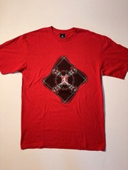 Vtg Nike Air Jordan Jumpman 2000’s Y2K Double Sided Red T-shirt Sz Medium