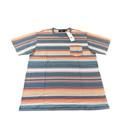 RRL Southwestern Theme Striped Multicolor Cotton T Shirt Size L NWT