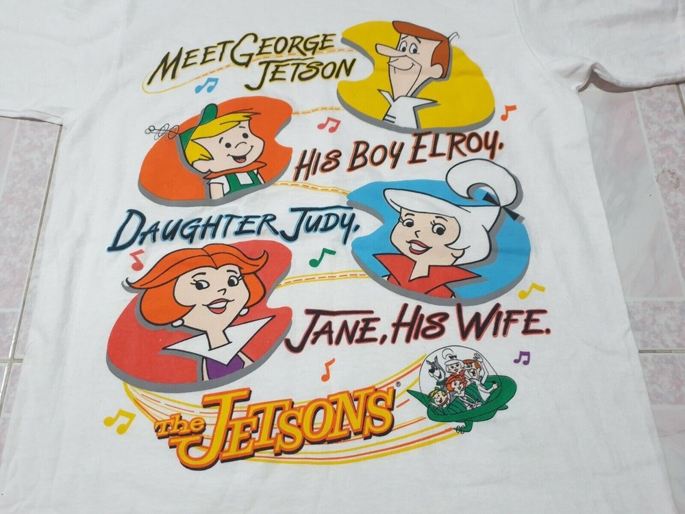 The Jetsons Family Tee Shirt Short Sleeve White Unisex S-5XL EM0806