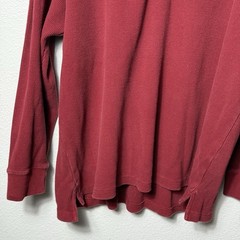 Men’s Long Sleeve Thermal Henley Size XL Cotton Heavyweight Knit RedHead Outdoor