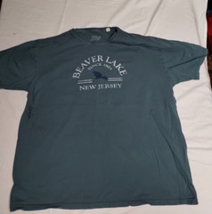 Blue 84 – Men’s XL T-shirt Teal Green Beaver Lake New Jersey
