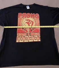 Prong State Of Rebellion Tshirt XL Gildan Vintage