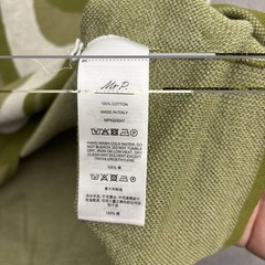 Mr P. Porter T Shirt Mens Large Green Knit Wavy Pattern Short Sleeve Italy