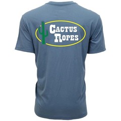 HOOey Men’s Cactus Ropes Dark Denim Cowboy Graphic T-Shirt