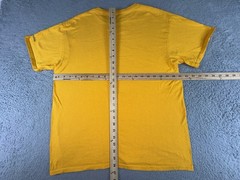 Columbia Mountain Graphic Shirt Mens Large Short Sleeve Yellow Outdoors Casual