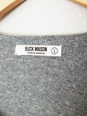Buck Mason Men’s L Vintage Tri-Blend Long Sleeve Henley Shirt Top Heathered Gray