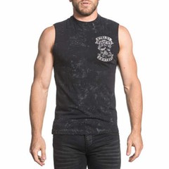Xtreme Couture Men’s T-shirt DON’T TREAD MUSCLE TEE Sleeveless Black