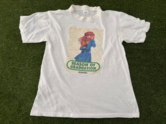 Vintage 90s Konami Anime Dating Video Game Season of Graduation Promo T-shirt