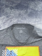 American Eagle Shirt Men’s Large Standard Fit Long Sleeve Gray Mountain Graphic