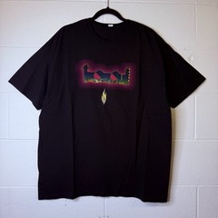 Vintage Tool 2002 Flame Tee Black T-Shirt Double Sided Short Sleeve Sz XL