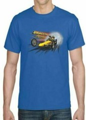 Adult DryBlend® T-Shirt – (YELLOW DRAGSTER LEGENDS – HOT ROD)