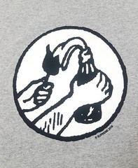 Supreme Molotov Tee Heather Grey Size L SS18 T-Shirt Rage Against The Machine