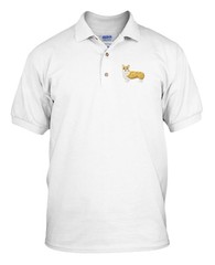 PEMBROKE WELSH CORGI DOGS CATS PETS Embroidery Embroidered Golf Polo Shirt