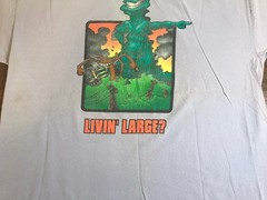 Men’s Vintage 90’s JNCO Livin Large T-shirt Size XL Double Sided Skateboard Rave