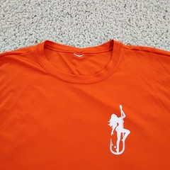 Dirty Hooker Shirt Mens Large Orange Performance Fishing Beach Beer Outdoor A5