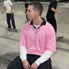 Men’s Contrast Collar Jersey T Shirt Loose Fit Short Sleeve Streetwear Top