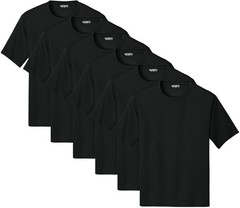 Solid Performance Military T-Shirts 100% Polyester Moisture Wicking Tee, 6-Pack