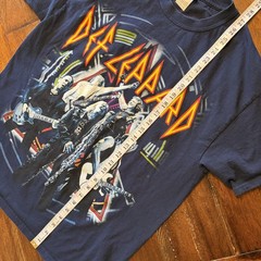 Def Leppard Shirt Mens Large Blue Gildan Tour 2015 Rock Concert Tee T-Shirt