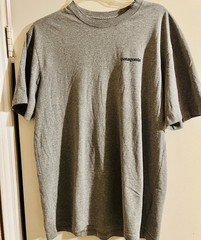 Patagonia Cotton Logo T-Shirt Gray ( Small
