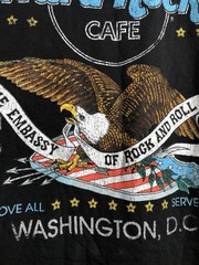 Hard Rock Cafe Shirt Adult XL Black Pacsun Washington DC Eagle Embassy Rock