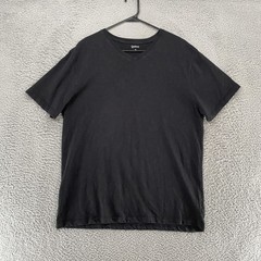 Quince Shirt Mens XL Black V-Neck 100% Organic Cotton Soft Solid Casual Tee