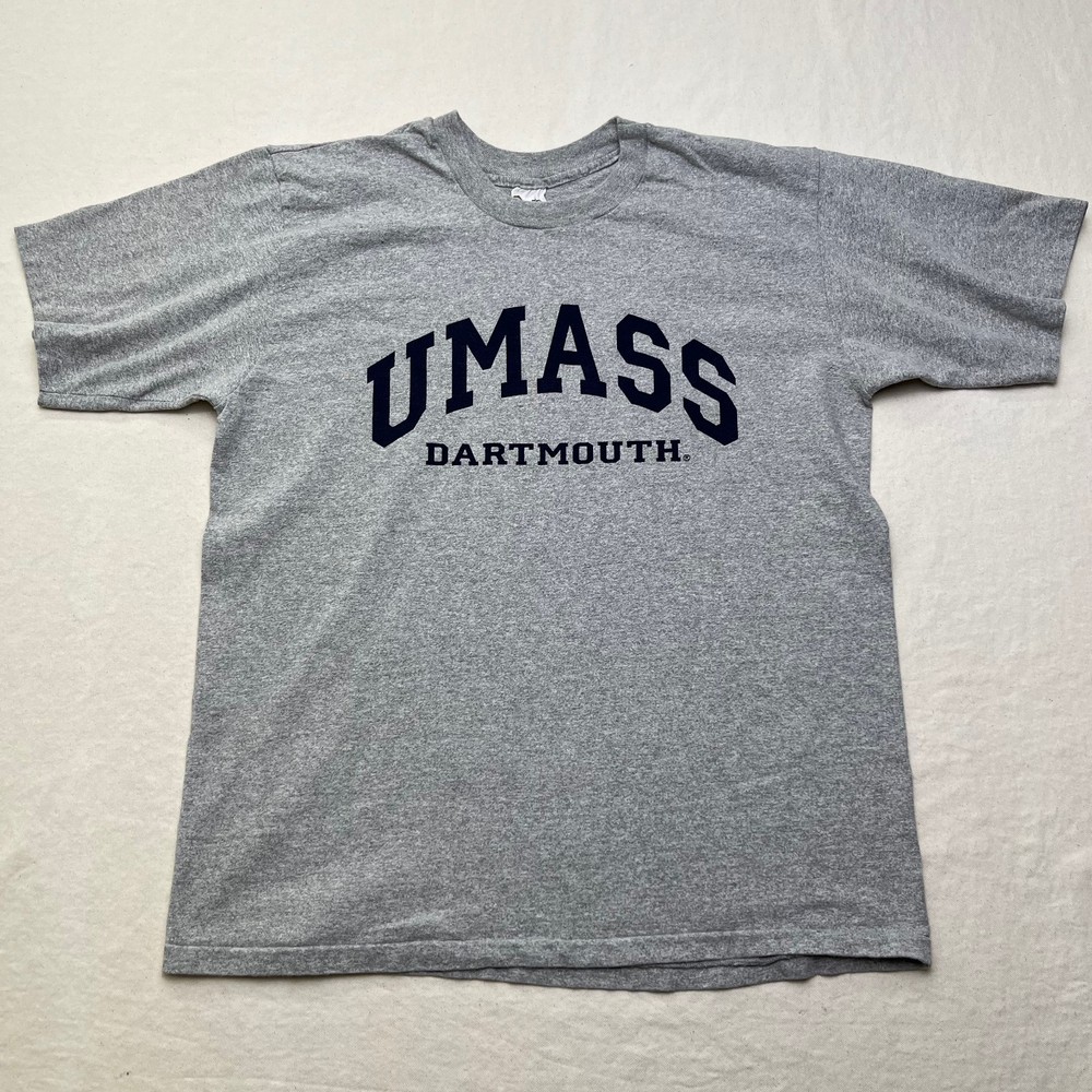 VTG 90s UMass Dartmouth Cotton Rayon Single Stitch T-shirt Made in USA XL Superb