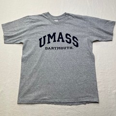 VTG 90s UMass Dartmouth Cotton Rayon Single Stitch T-shirt Made in USA XL Superb
