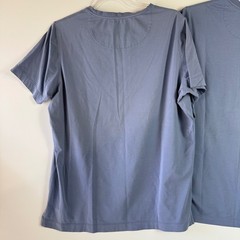 Left Coast Tee T-Shirt Mens M Blue Trim Fitted Short Sleeve Crewneck Set of 2