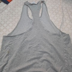 GYM SHIRT STRINGER TEES 2XL GRAY PERFECT FOR THE GYM