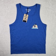 NEW Chubbies Sleeveless Shirt Tank Top Mens Small Blue The Giant Wave S