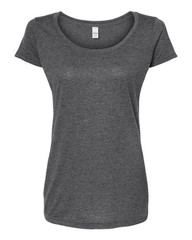 Tultex Women’s Poly-Rich Scoop Neck T-Shirt