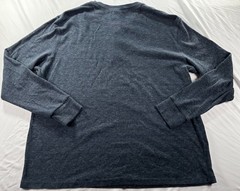 LEVI’S Strauss Henley Mens Sz XXL L/S Shirt Top Blue Thermal