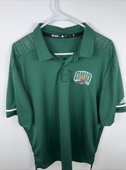 Adidas Climate Ohio University Bobcats Logo Men’s Large Green Coaches Polo