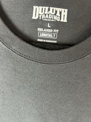 Duluth Trading Co Longtail T Men’s Sz L Relaxed Fit Black Cotton Pocket Tee