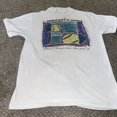 Vintage Diadora Tennis National Championships New York 1991 T Shirt Large