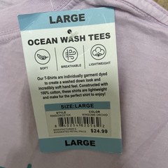 Reel Life Men’s Ocean Washed Short Sleeve Soft Pre-Shrunk Tee