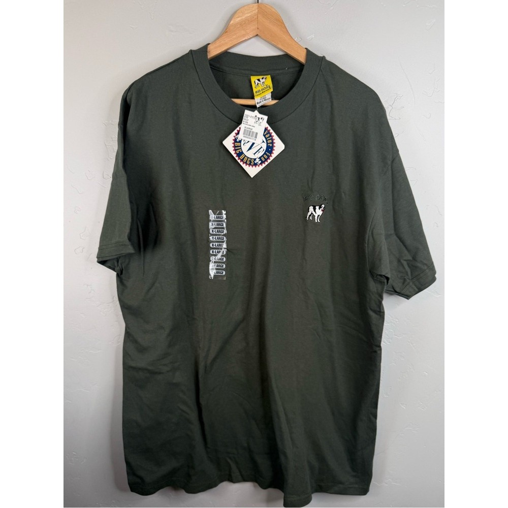 NWT Vintage Big Dogs Short-Sleeve Crewneck Embroidered Logo Tee XL