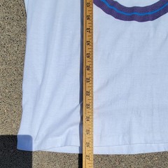 Vtg 80s Nike Swoosh Running Race Get In Gear T-shirt Single Stitch White Med USA