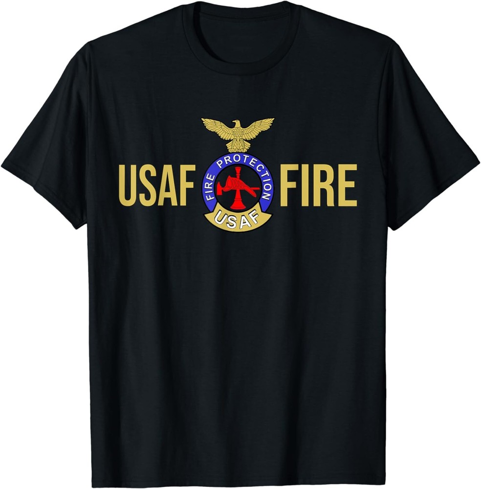 NEW LIMITED Usaf Fire Usaf Fire Protection US Air Force Rescue T-Shirt