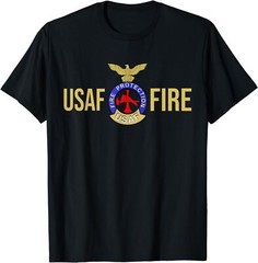 NEW LIMITED Usaf Fire Usaf Fire Protection US Air Force Rescue T-Shirt