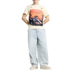 PUMA Scuderia Ferrari Race Desert Sun Las Vegas Graphic Crew Neck Short Sleeve T