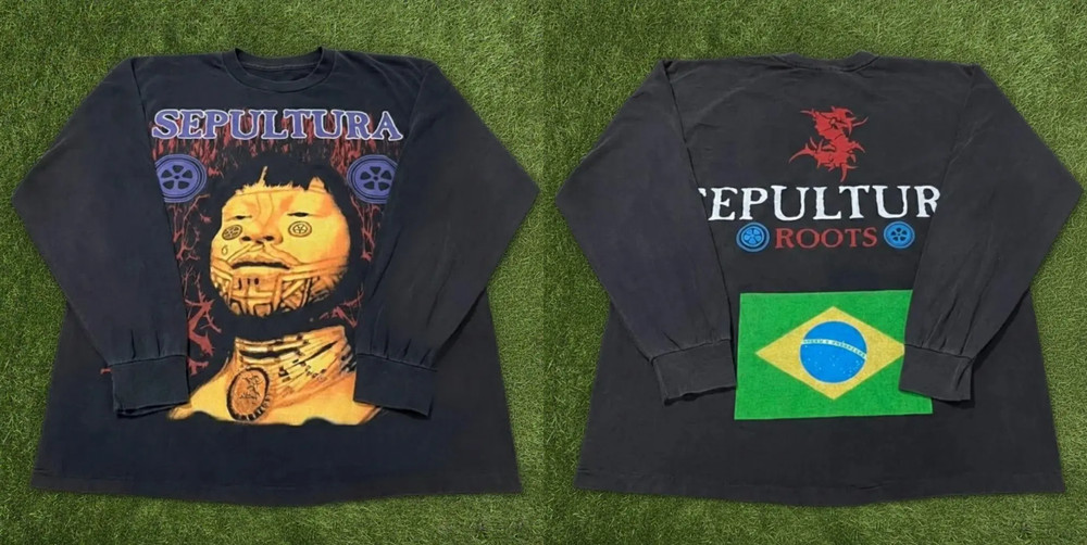 SEPULTURA Roots Metal Band Vintage Long Sleeve 90s Band